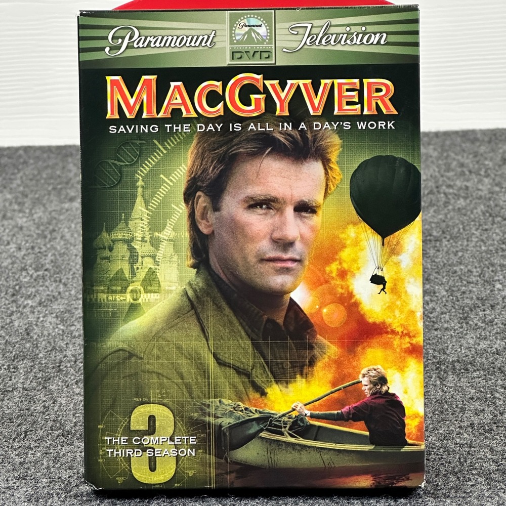 MacGyver The Complete Third Season DVD 5-Disc Richard Dean Anderson Paramount